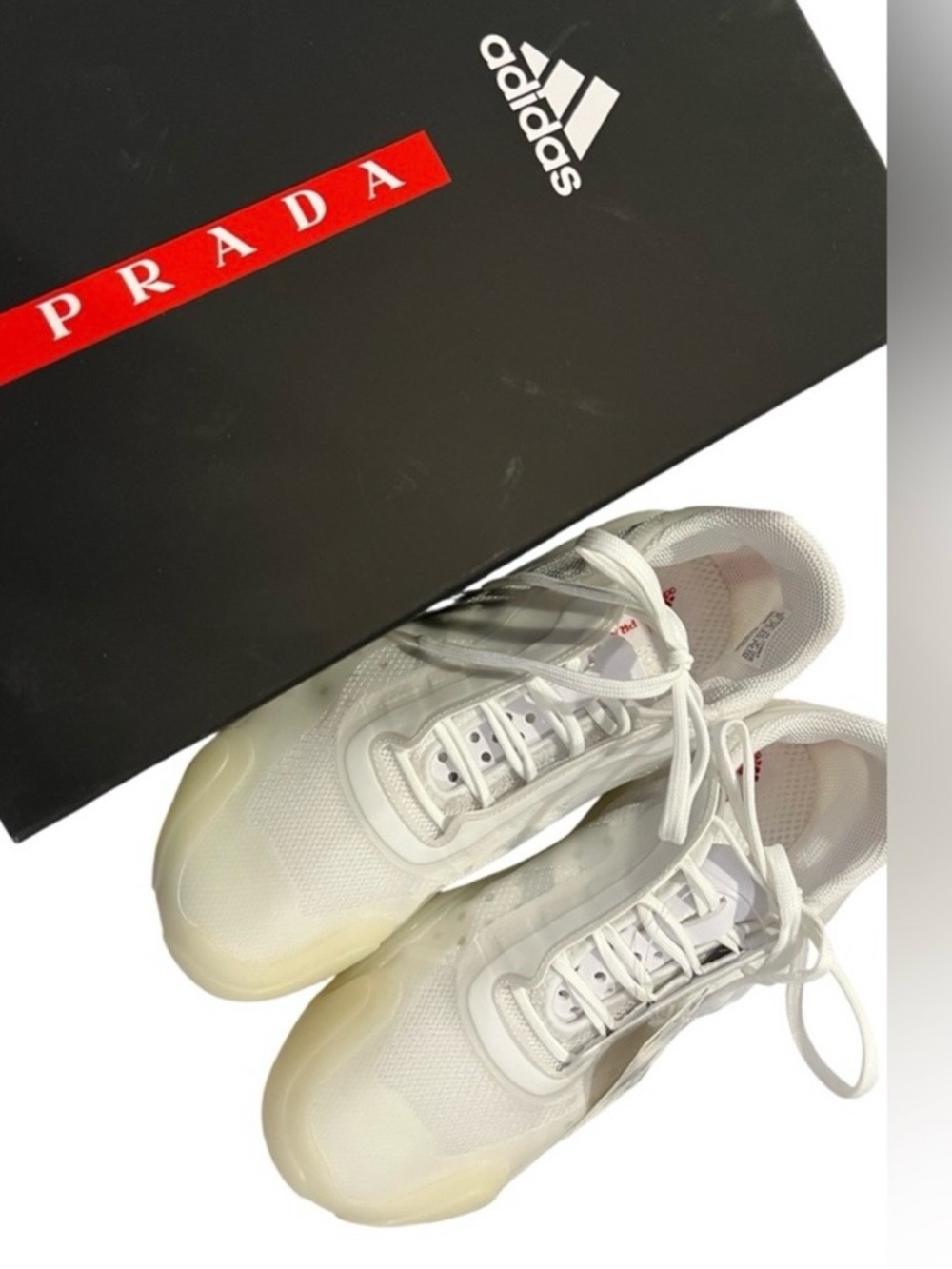 adidas A+P Luna Rossa 21 x PRADA Cloud White 2020 Adidas White Athletic Shoes